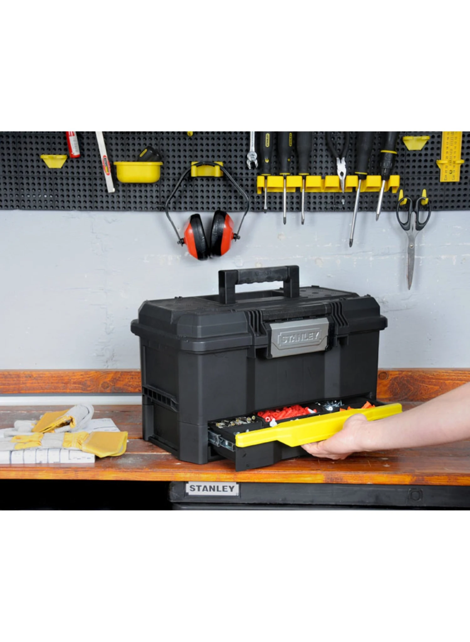 STANLEY 1-70-316 Gereedschapskoffer 19" Met Drukslot En Lade - Afbeelding 9