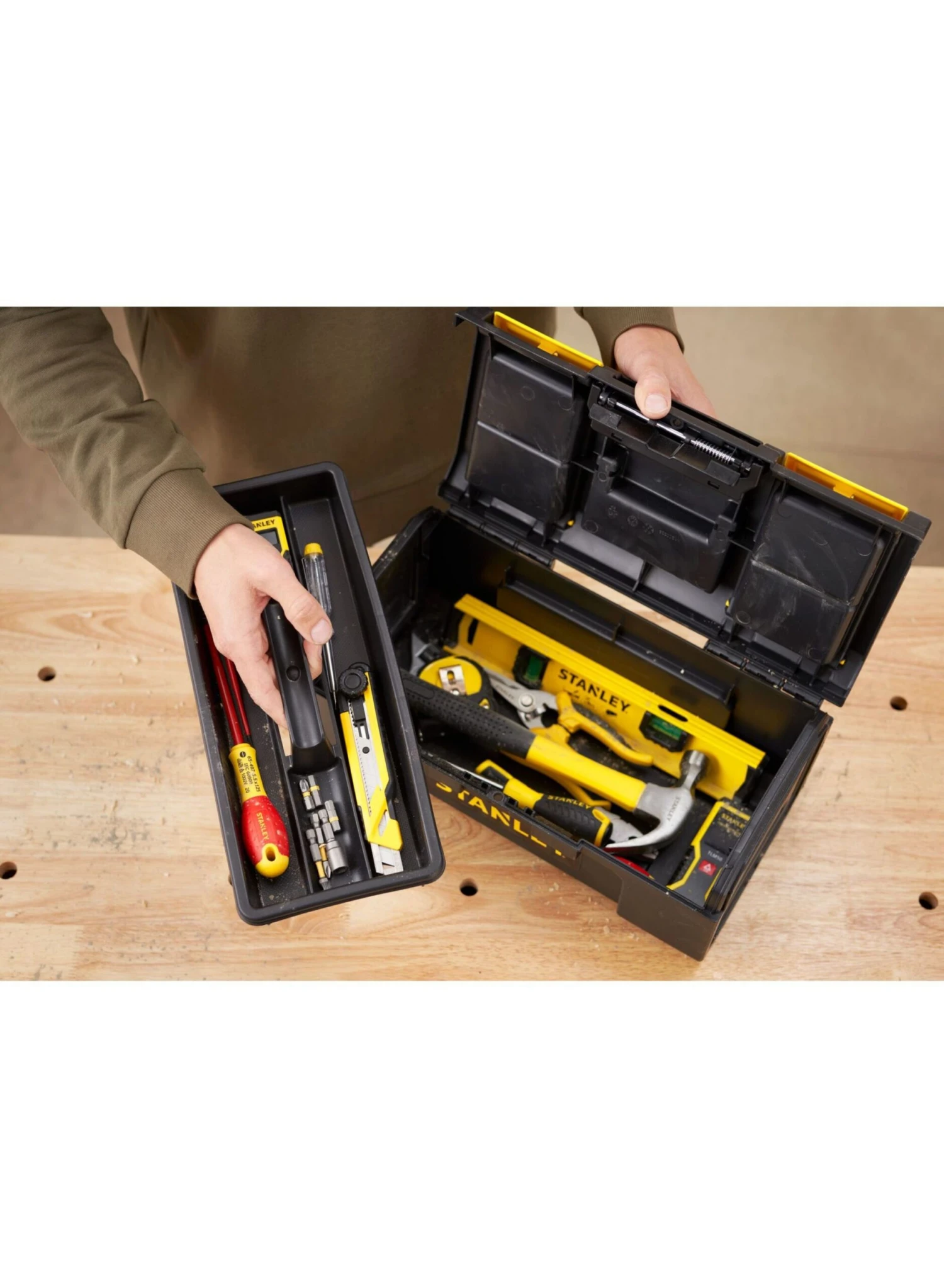 STANLEY 1-79-216 Gereedschapskoffer Met Automatische Vergrendeling 16" - Afbeelding 10