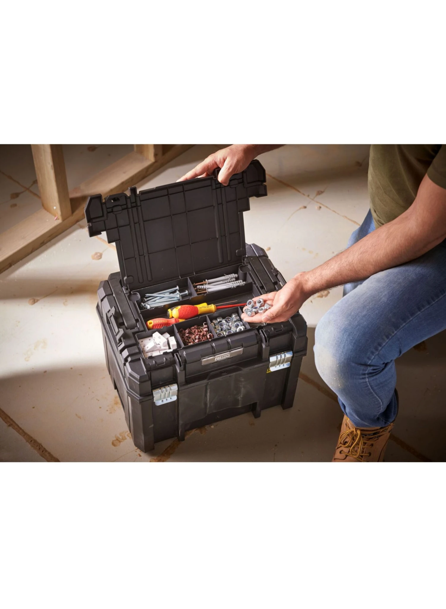 STANLEY FMST1-75796 FATMAX PRO-STACK Diepe Gereedschapskoffer Lange Handgreep - Afbeelding 6