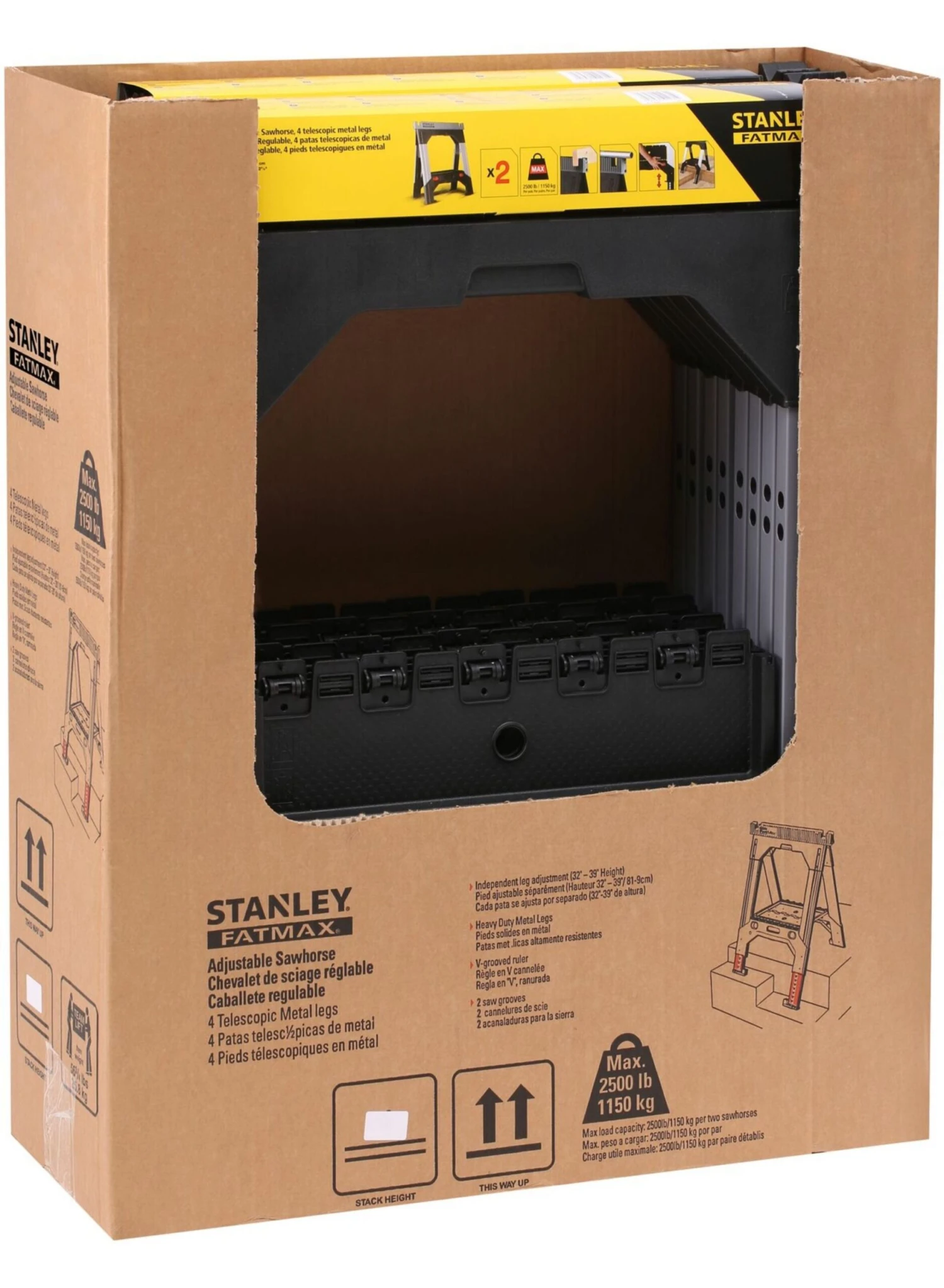 STANLEY 1-92-980 FATMAX Uitschuifbare Metalen Zaagbokken (paar) - Afbeelding 4