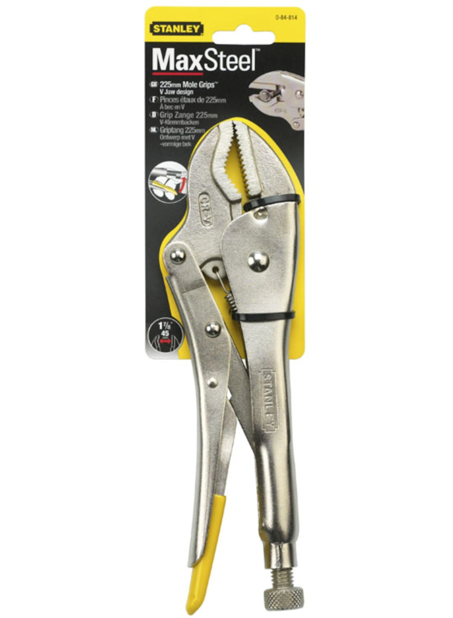 STANLEY 0-84-814 Griptang "v" Bekken 225mm (l) -47mm (bek) - Afbeelding 5