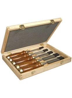 STANLEY 2-16-217 Houtbeitelset Bailey 5delig Houten Kist