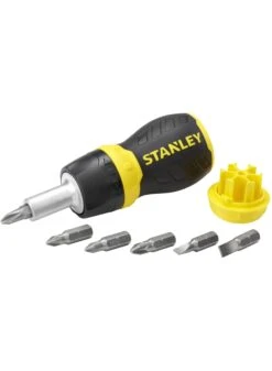 STANLEY 0-66-358 Multibit Stubby Schroevendraaier Ratel