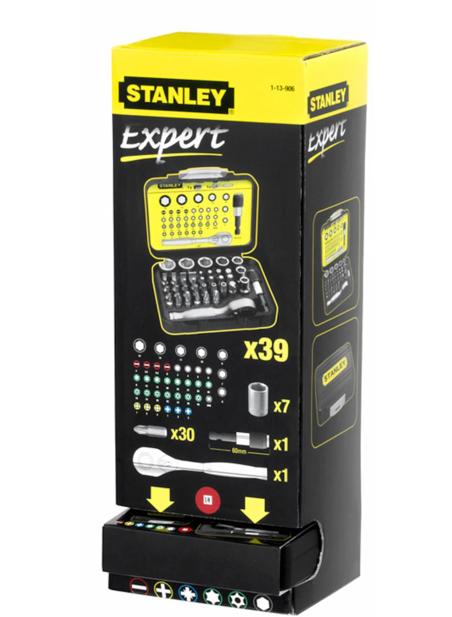 STANLEY 1-13-906 Bitset Expert Pro 1/4" - Ratelsleutel (40 Delig) - Afbeelding 2