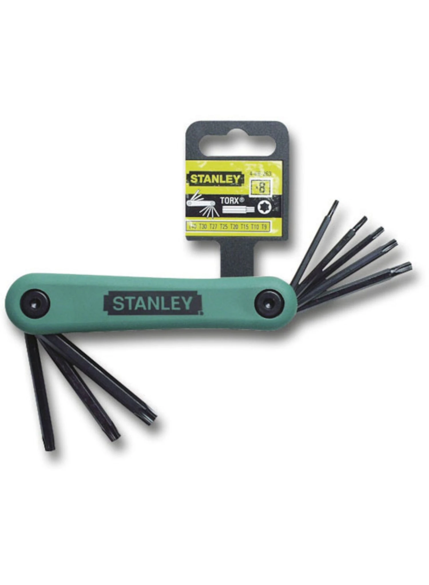 STANLEY 4-69-263 Stiftsleutelset 8 Dlg T9-t40
