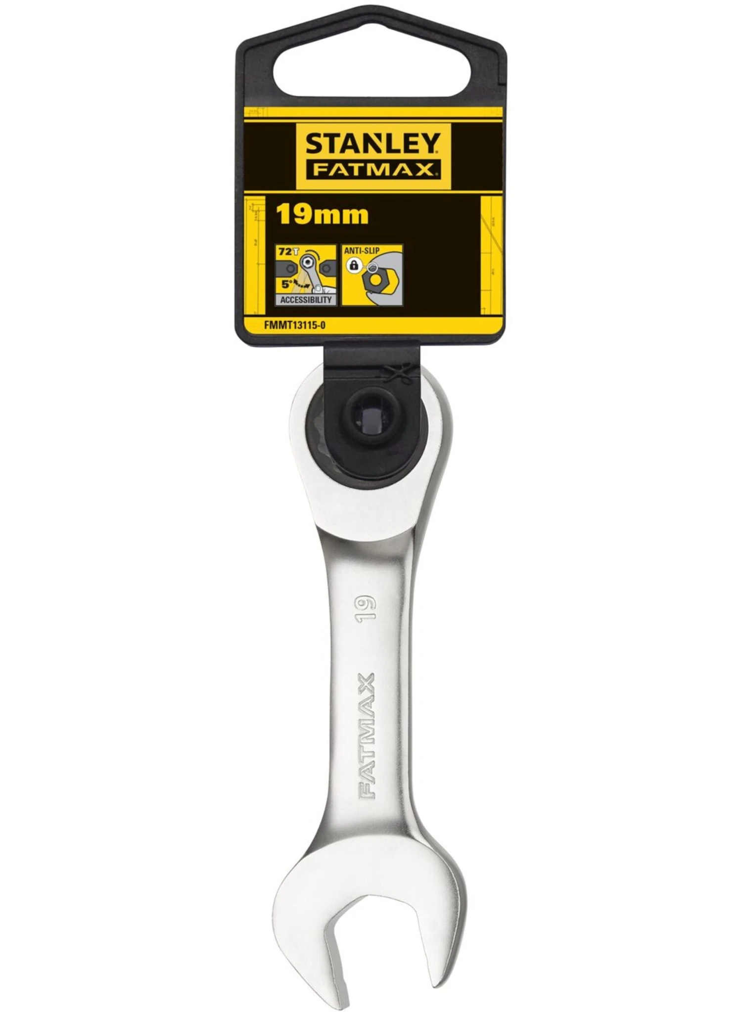 STANLEY FMMT13115-0 FATMAX Stubby Ringsteeksleutel Met Ratel 19mm - Afbeelding 15